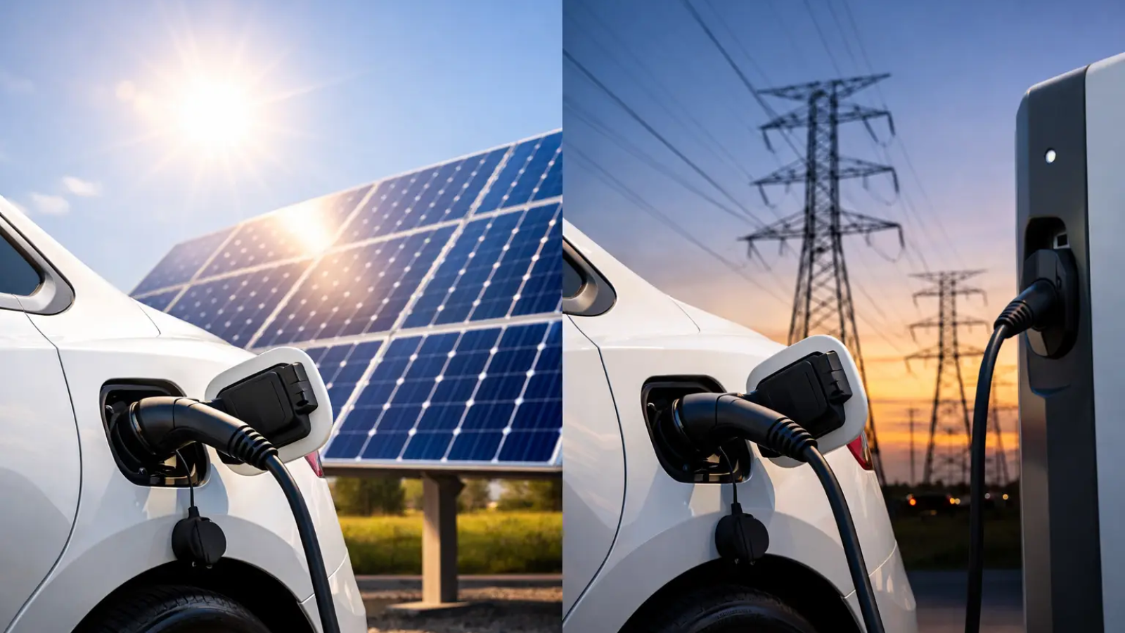 Solar Charging Versus Grid Charging