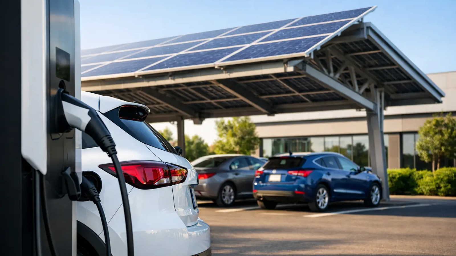 7 Solar Carport Benefits for EV-Ready Properties